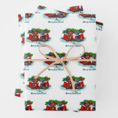 Kitty and Puppy , Happy XMas Geschenkpapier Set (Beispiel)