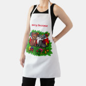 Kitty and Puppy , Happy XMas Schürze (InSitu)