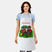 Kitty and Puppy , Happy XMas Schürze (Getragen)