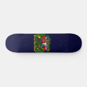 Kitty and Puppy , Happy XMas Skateboard (Horizontal)