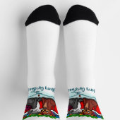 Kitty and Puppy , Happy XMas Socken (Oben)