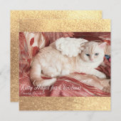 Kitty Angel for Christmas Mitteilungskarte (Vorne/Hinten)