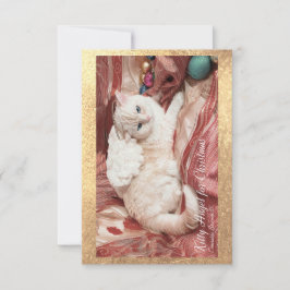 Kitty Angel zu Weihnachten Dankeskarte
