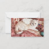 Kitty Angel zu Weihnachten Mitteilungskarte (Vorderseite)