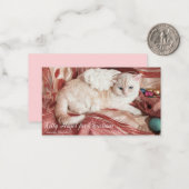 Kitty Angel zu Weihnachten Mitteilungskarte (Vorderseite/Rückseite Beispiel)