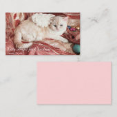 Kitty Angel zu Weihnachten Mitteilungskarte (Vorne/Hinten)