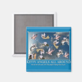 Kitty Angels überall Magnet (Vorderseite/Rückseite)
