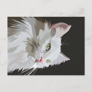 Kitty Animal Lovers Gift Feiertagspostkarte