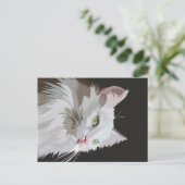 Kitty Animal Lovers Gift Feiertagspostkarte (Stehend Vorderseite)