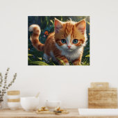 *~* Kitty AP68 5:4 Feline Kitten Cat Ready Poster (Küche)