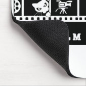 Kitty Appeal & Film Reels Computermauspad Mousepad (Ecke)