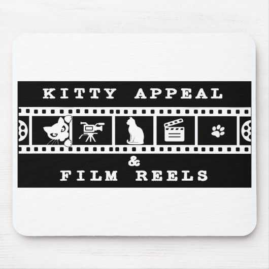 Kitty Appeal & Film Reels Computermauspad Mousepad (Vorne)