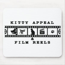 Kitty Appeal & Film Reels Mousepad (Weiß)