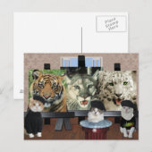 Kitty Art School Postkarte (Vorne/Hinten)