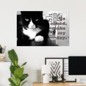 Kitty Attitude - Vorwärts gehen, mein Day Poster m (Heimbüro)