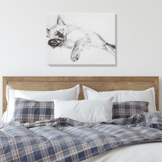 Kitty 'Baby' Leinwanddruck (Insitu (Schlafzimmer))