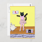 Kitty Ballet Postkarten (Vorne/Hinten)
