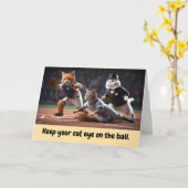 Kitty Baseball Karte (Gelbe Blume)