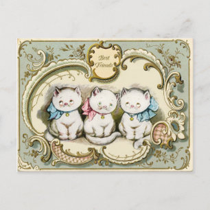 Kitty Best Friends Vintage-Reproduktionspostkarte Postkarte