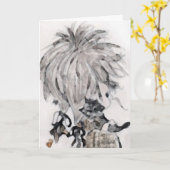 Kitty Birthday Card Karte (Gelbe Blume)