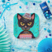 Kitty Birthday Celebration Party Plate Pappteller (Party)