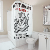 Kitty Biscuits Bäckerei Duschvorhang (Beispiel)