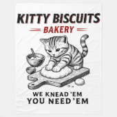 Kitty Biscuits Bäckerei Fleecedecke (Vorderseite)