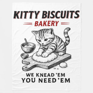 Kitty Biscuits Bäckerei Fleecedecke