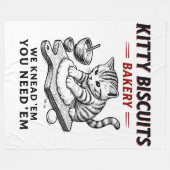 Kitty Biscuits Bäckerei Fleecedecke (Vorderseite (Horizontal))