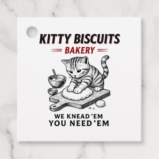 Kitty Biscuits Bäckerei Geschenkanhänger (Vorderseite)