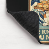 Kitty Biscuits Bäckerei große Welle Katze Knet Mem Mousepad (Ecke)
