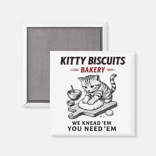 Kitty Biscuits Bäckerei Magnet (Vorderseite/Rückseite)