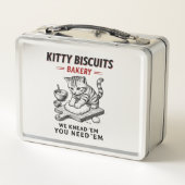 Kitty Biscuits Bäckerei Metall Brotdose (Rückseite)