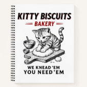 Kitty Biscuits Bäckerei Notizblock (Vorderseite)