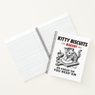 Kitty Biscuits Bäckerei Notizblock