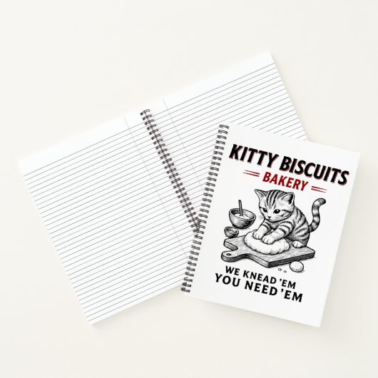 Kitty Biscuits Bäckerei Notizblock (Innenseite)