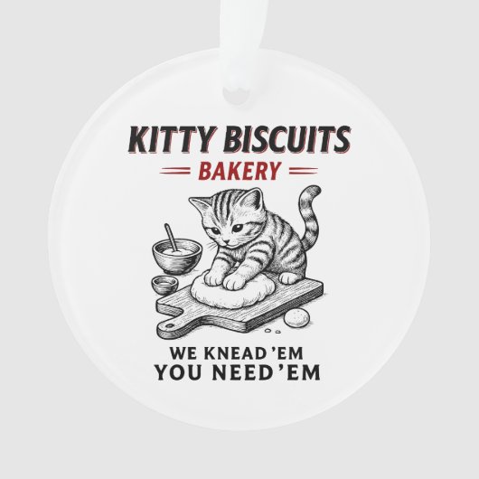 Kitty Biscuits Bäckerei Ornament (Vorderseite)