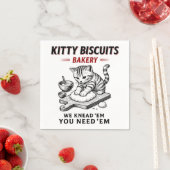 Kitty Biscuits Bäckerei Serviette (Beispiel)
