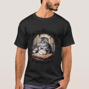Kitty Biscuits Bäckerei Shirt Katzenliebhaber Knet
