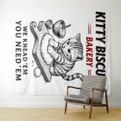 Kitty Biscuits Bäckerei Wandteppich (Beispiel (Horizontal))