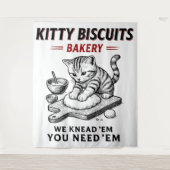 Kitty Biscuits Bäckerei Wandteppich (Vorderseite)