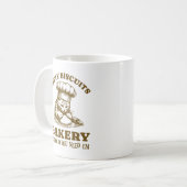 Kitty Biscuits Bäckerei Wir wissen, dass Sie Em Kaffeetasse (Vorderseite Links)