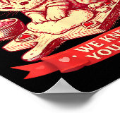 Kitty Biscuits Bakery We Knead Em You Need Em Vale Poster (Ecke)