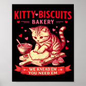 Kitty Biscuits Bakery We Knead Em You Need Em Vale Poster (Vorne)
