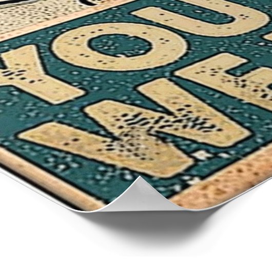 Kitty Biscuits Sie brauchen wir knetet Katzenretro Poster (Ecke)