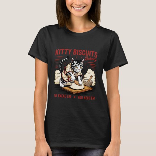 Kitty Biscuits Wir kneten sie, du brauchst sie Lus T-Shirt (Vorderseite)