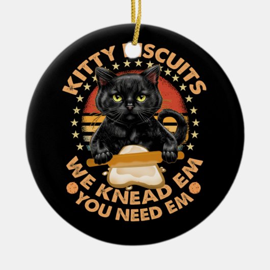 Kitty Biscuits Wir wissen, dass Sie Em Cats Backen Keramik Ornament (Vorne)