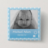 Kitty - blaues Button (Vorderseite)