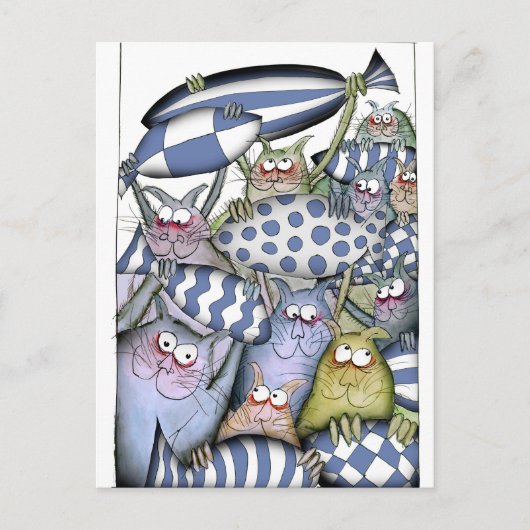 Kitty Blues Postkarte (Vorderseite)