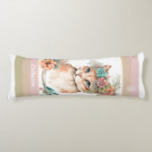 Kitty Boho DBLsided pastel God Lieben alle 1 Brauc Seitenschläferkissen (Vorderseite)